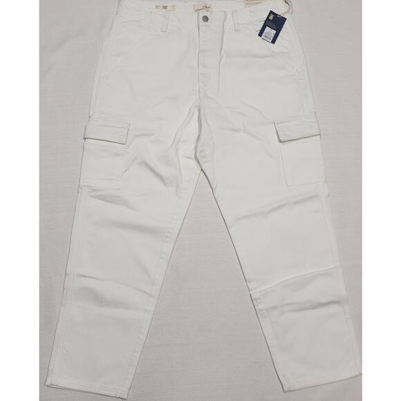 Universal thread boyfriend white jeans women size 12 W36'' x L37'' - Picture 1 of 10